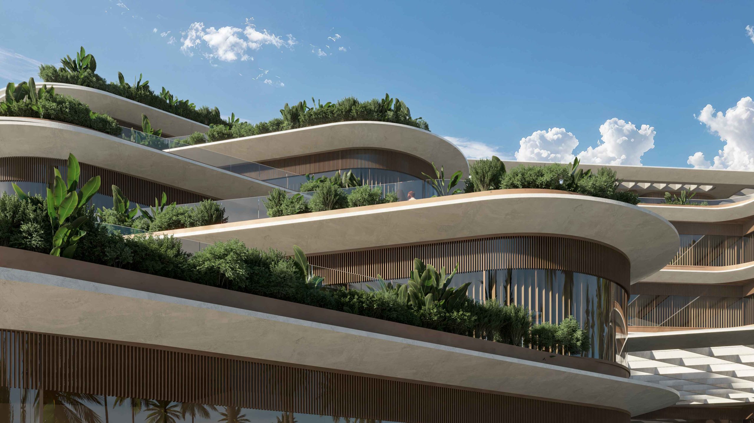 Meridiano 18 en Lake District, Cap Cana, como pieza urbana de uso mixto