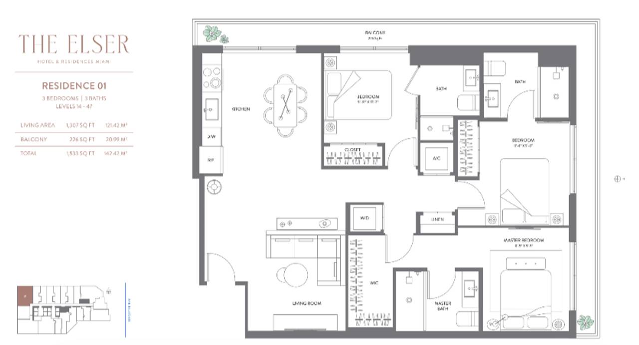 Fotografía 25 · Apartamentos De Lujo,The Elser Hotel & Residences Miami