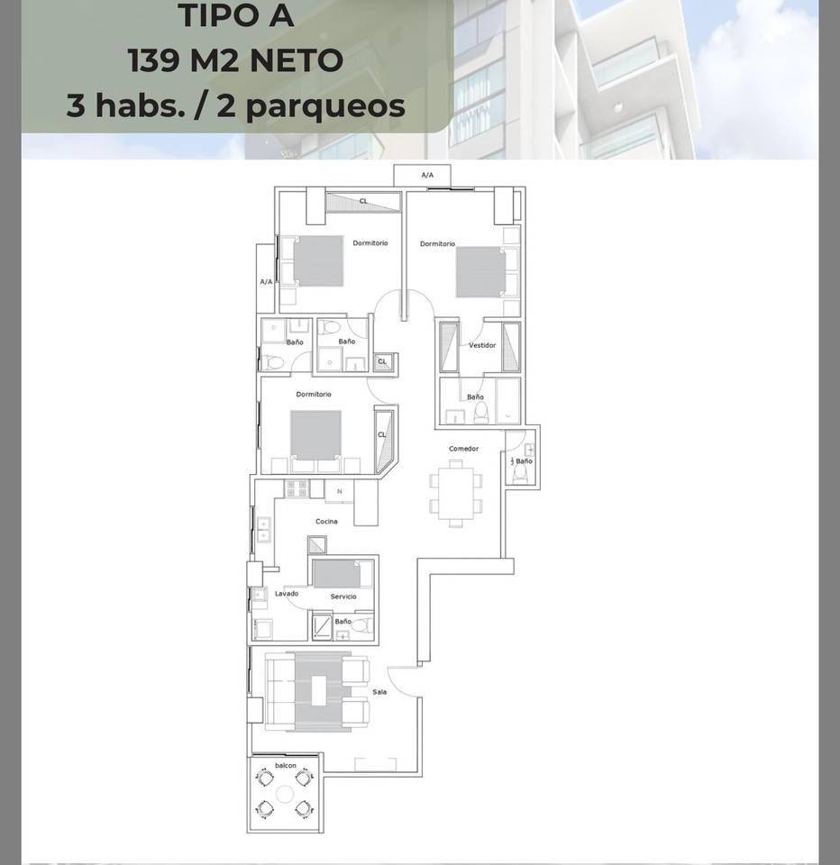 Fotografía 7 · Torre familiar con apartamentos de 2 y 3 Habitaciones a pasos de la Av.Enriquillo
