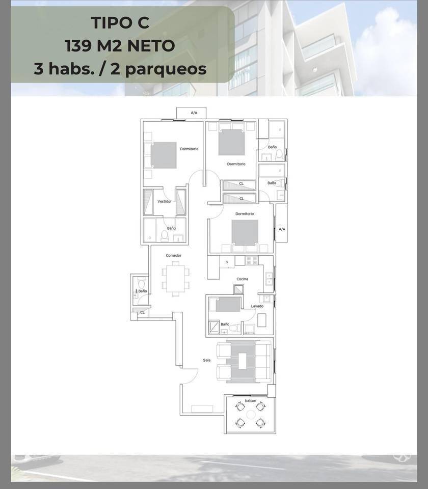 Fotografía 5 · Torre familiar con apartamentos de 2 y 3 Habitaciones a pasos de la Av.Enriquillo
